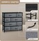 Sorbus Dresser with 8 Drawers - Storage Chest Organizer with Steel Frame, Wood Top, Handles, Fabric Bins